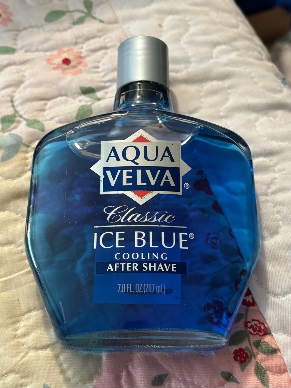 Aqua Velva Classic Ice Blue Cooling Aftershave Fluid for Men 7 fl oz